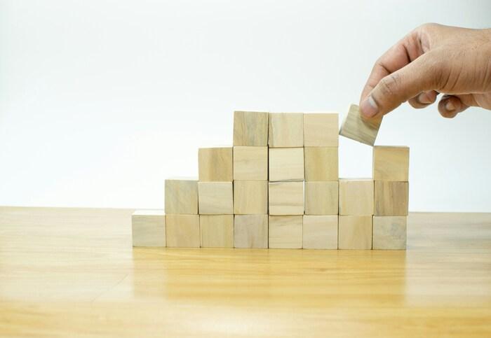 a person in a box