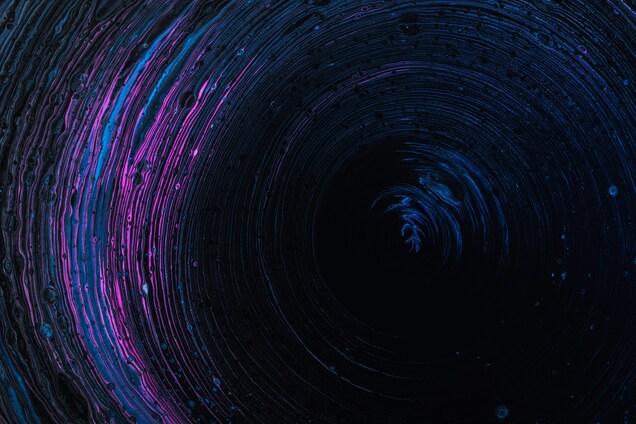 a close up of a dark room