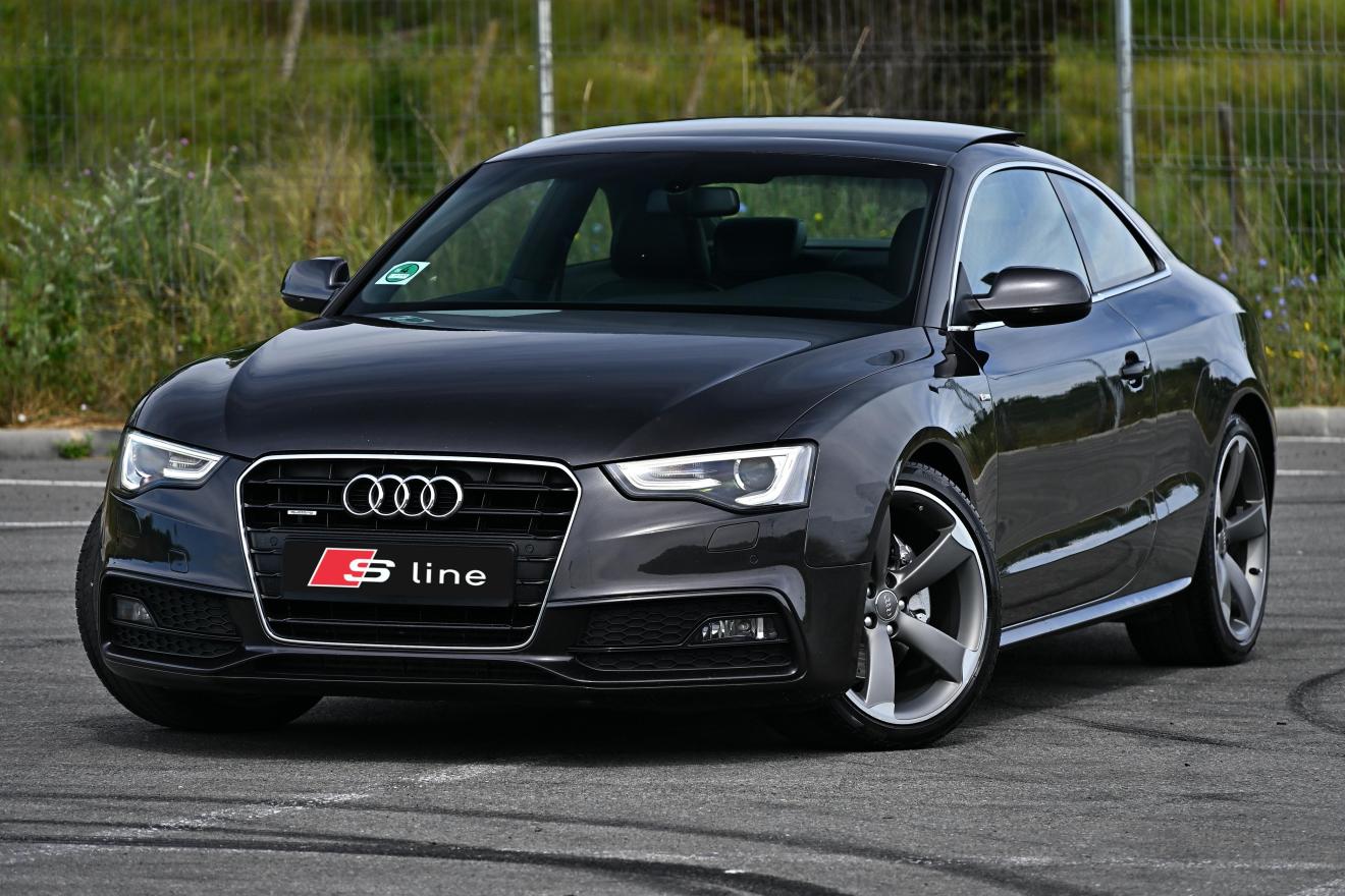 a car parked in a parking lot