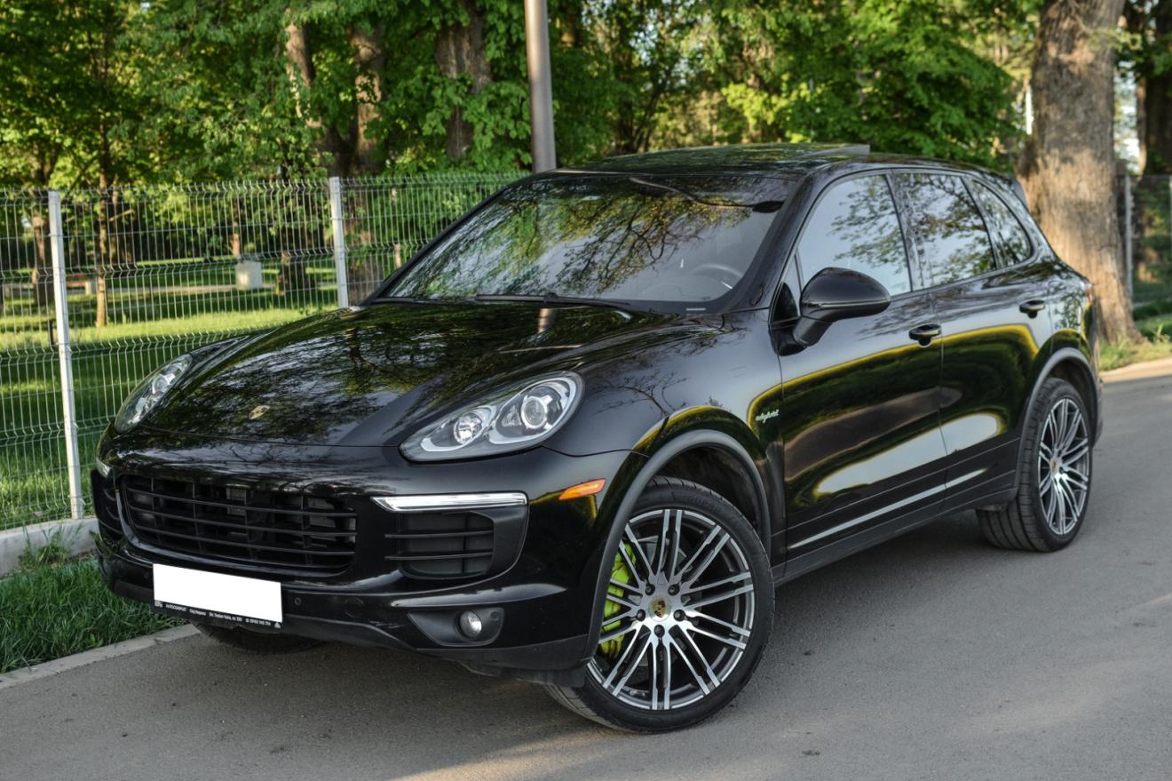 a car parked on the side of a road