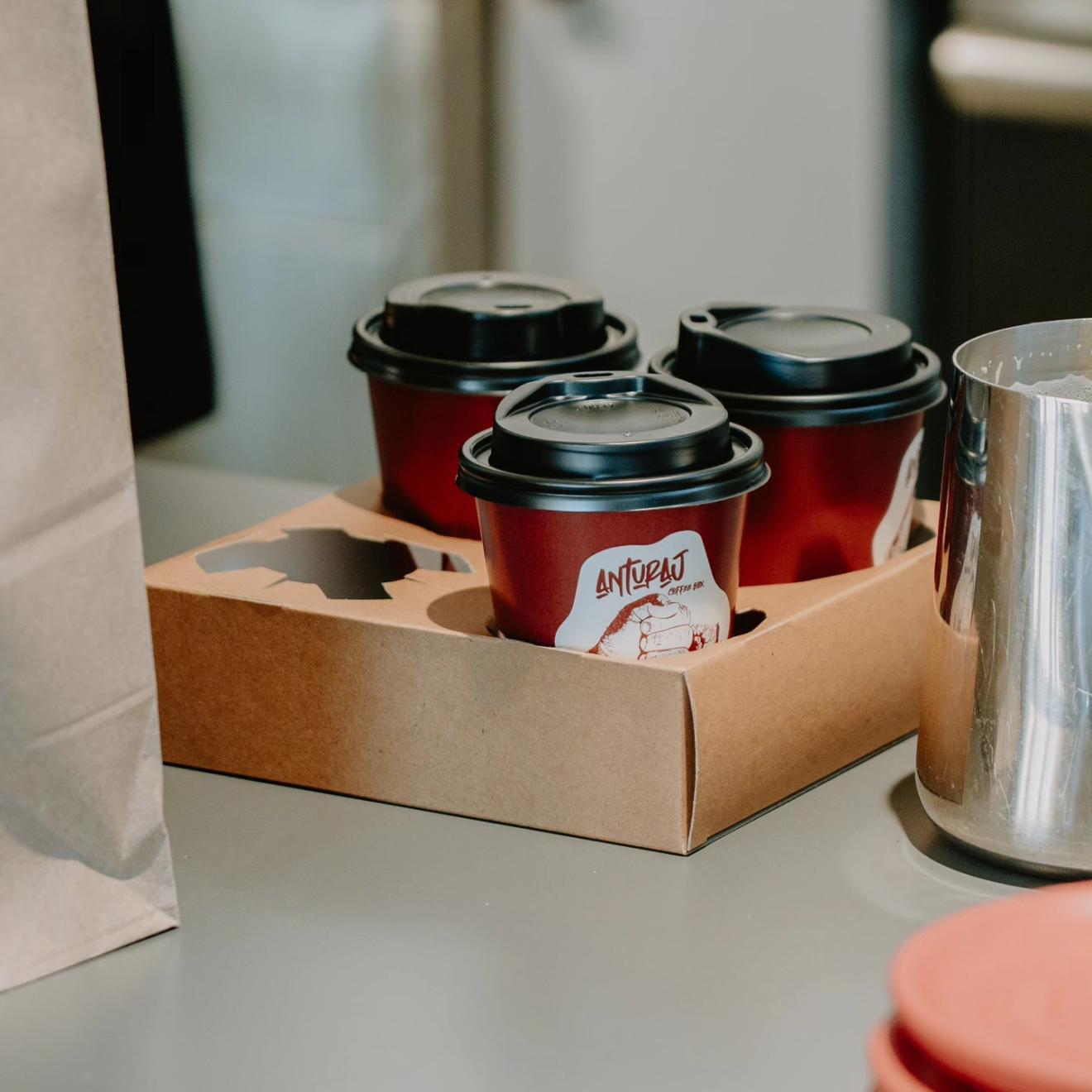 a cup of coffee on a table